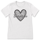 Leopard Print Tennessee Heart T-Shirt