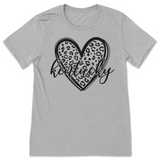 Leopard Print Kentucky Heart T-Shirt