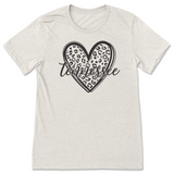 Leopard Print Tennessee Heart T-Shirt