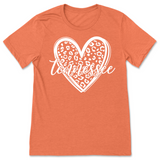 Leopard Print Tennessee Heart T-Shirt