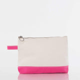 Heavyweight Canvas Cosmetic Bag - Hot Pink