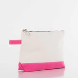 Heavyweight Canvas Cosmetic Bag - Hot Pink