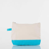 Heavyweight Canvas Cosmetic Bag - Turquoise