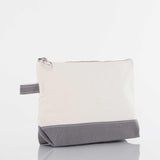 Heavyweight Canvas Cosmetic Bag - Gray