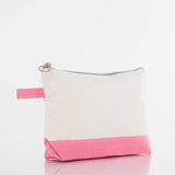 Heavyweight Canvas Cosmetic Bag - Coral