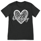 Leopard Print Kentucky Heart T-Shirt