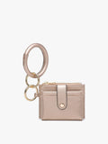 Sammie Mini Snap Wallet with Ring - Rose Gold