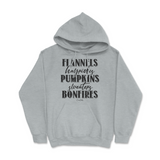 Flannels, Hayrides, Pumpkins, Sweaters, Bonfires Fall Hoodie