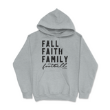 Fall, Faith, Family, Football Hoodie