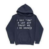 I Say IDK, But I Be Knowin Hoodie