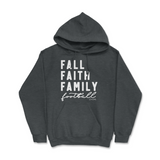 Fall, Faith, Family, Football Hoodie