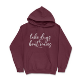 Lake Days and Boat Waves Hoodie