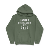 Easily Distracted By Cats Hoodie