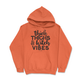 Thick Thighs and Witch Vibes Halloween Hoodie