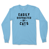 Easily Distracted By Cats Long Sleeve T-Shirt