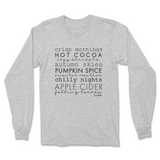 Fall Words Long Sleeve T-Shirt