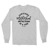 Surviving Motherhood One Meltdown At A Time Long Sleeve T-Shirt