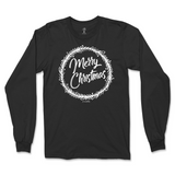 Merry Christmas Wreath Long Sleeve T-Shirt