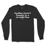 Healing Doesn't Happen In A Straight Line Long Sleeve T-Shirt