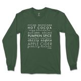 Fall Words Long Sleeve T-Shirt