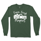 Farm Fresh Pumpkin Truck Fall Long Sleeve T-Shirt