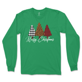 Merry Christmas Trees Long Sleeve T-Shirt