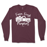 Farm Fresh Pumpkin Truck Fall Long Sleeve T-Shirt