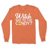 Witch Way to the Candy Halloween Long Sleeve T-Shirt