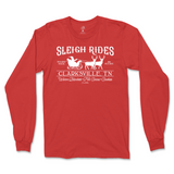 Sleigh Rides Christmas Long Sleeve T-Shirt - Clarksville, TN