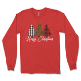 Merry Christmas Trees Long Sleeve T-Shirt