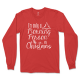 Only A Morning Person on Christmas Long Sleeve T-Shirt