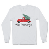 Merry Christmas Y'all Truck Long Sleeve T-Shirt