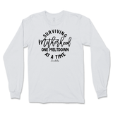 Surviving Motherhood One Meltdown At A Time Long Sleeve T-Shirt