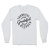 Thankful, Grateful, Blessed Long Sleeve T-Shirt