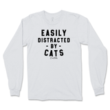 Easily Distracted By Cats Long Sleeve T-Shirt