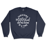 Surviving Motherhood One Meltdown At A Time Sweatshirt