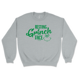 Resting Grinch Face Christmas Sweatshirt