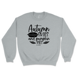 Autumn Skies and Pumpkin Pies Fall Sweatshirt