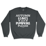 Autumn Leaves and Pumpkin Please Fall Sweatshirt