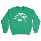 Resting Grinch Face Christmas Sweatshirt