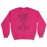 Weekends, Coffee, and Lake Days Sweatshirt