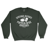 Stressed, Blessed, and Pumpkin Spice Obsessed Fall Sweatshirt