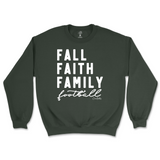 Fall, Faith, Family, Football Sweatshirt