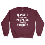 Flannels, Hayrides, Pumpkins, Sweaters, Bonfires Fall Sweatshirt