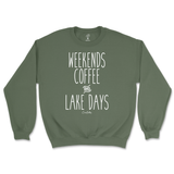 Weekends, Coffee, and Lake Days Sweatshirt