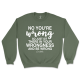 Just Sit There In Your Wrongness Sweatshirt