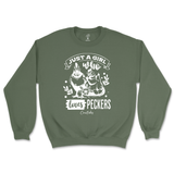 Just A Girl Who Loves Peckers Sweatshirt