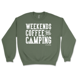 Weekends, Coffee, & Camping Sweatshirt