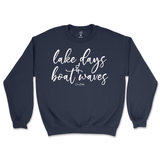 Lake Days and Boat Waves Sweatshirt