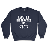 Easily Distracted By Cats Sweatshirt